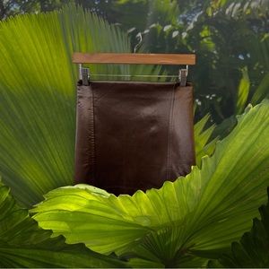 NWT Topshop mini skirt, leather look